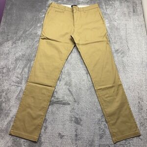 Five Four Chino Pants Mens 34 Khaki Tan New With Tags Zip Fly Stretch Trousers